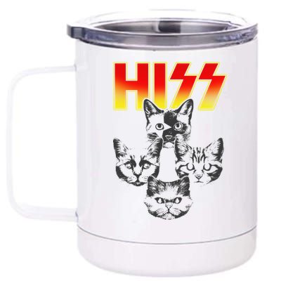 Hiss Music Cat Band 12 oz Stainless Steel Tumbler Cup