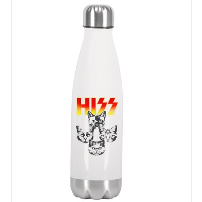 Hiss Music Cat Band Stainless Steel Insulated Water Bottle