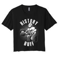History Buff Funny George Washington Women's Crop Top Tee