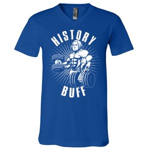 History Buff Funny George Washington V-Neck T-Shirt