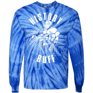 History Buff Funny George Washington Tie-Dye Long Sleeve Shirt