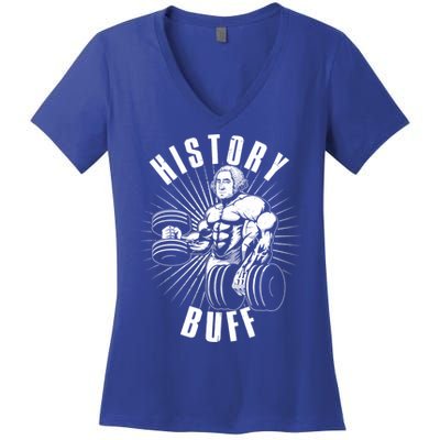 History Buff Funny George Washington Women's V-Neck T-Shirt