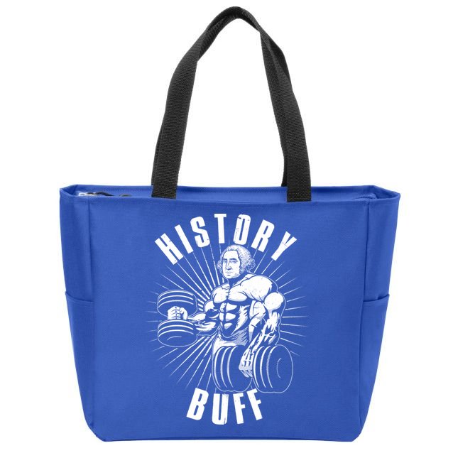 History Buff Funny George Washington Zip Tote Bag