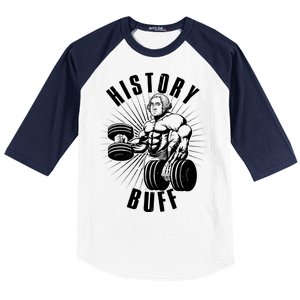 History Buff Funny George Washington Baseball Sleeve Shirt