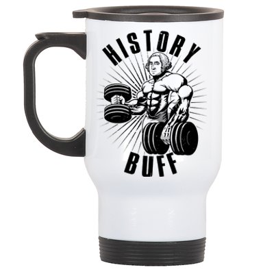 History Buff Funny George Washington Stainless Steel Travel Mug