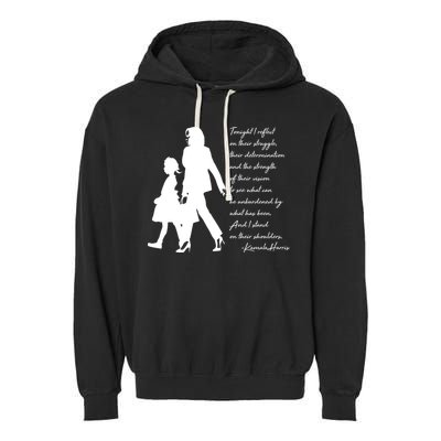 History Makers Kamala Harris And Ruby Bridges Garment-Dyed Fleece Hoodie