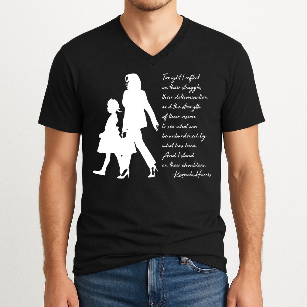 History Makers Kamala Harris And Ruby Bridges V-Neck T-Shirt