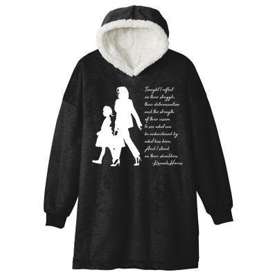 History Makers Kamala Harris And Ruby Bridges Hooded Wearable Blanket