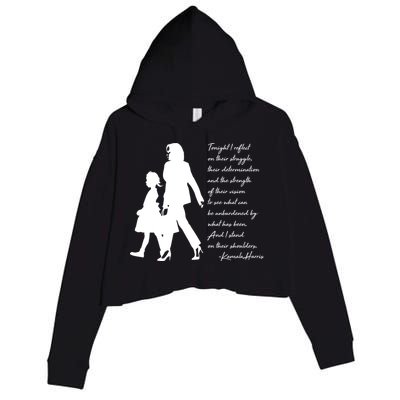 History Makers Kamala Harris And Ruby Bridges Crop Fleece Hoodie