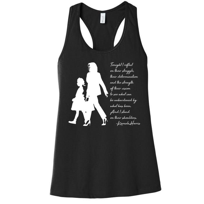 History Makers Kamala Harris And Ruby Bridges Women's Racerback Tank