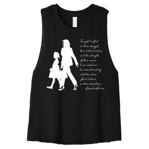 History Makers Kamala Harris And Ruby Bridges Women's Racerback Cropped Tank