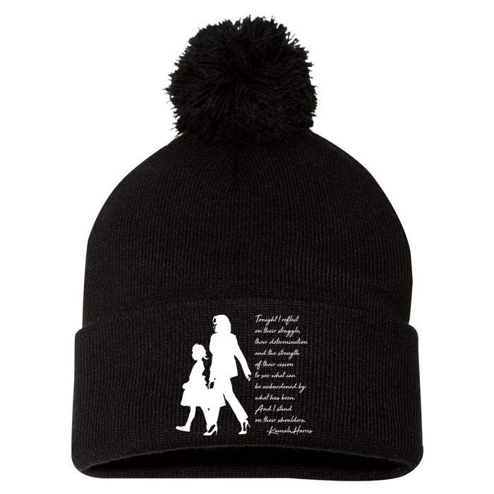 History Makers Kamala Harris And Ruby Bridges Pom Pom 12in Knit Beanie