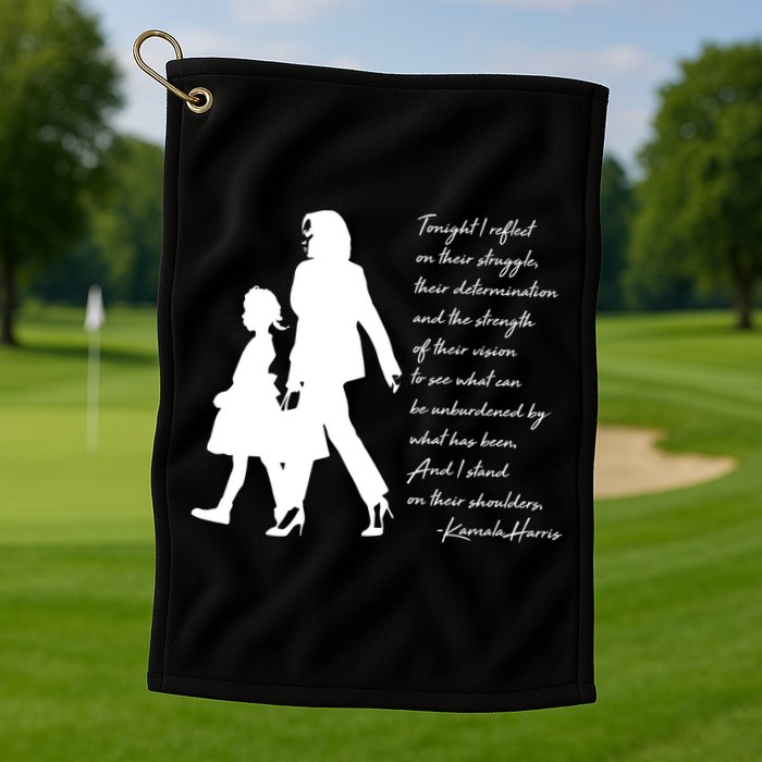 History Makers Kamala Harris And Ruby Bridges Golf Towel
