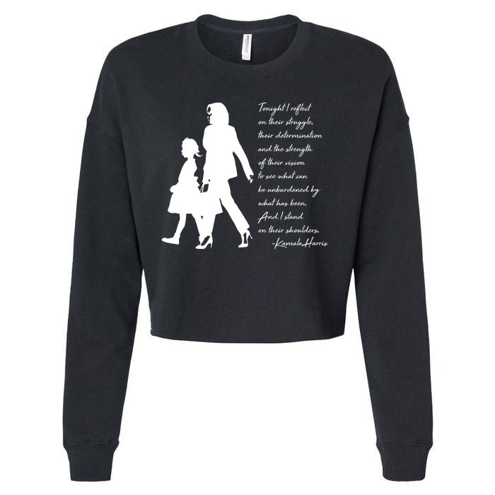 History Makers Kamala Harris And Ruby Bridges Cropped Pullover Crew