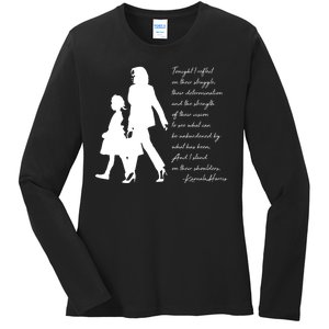 History Makers Kamala Harris And Ruby Bridges Ladies Long Sleeve Shirt