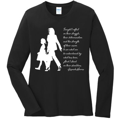 History Makers Kamala Harris And Ruby Bridges Ladies Long Sleeve Shirt