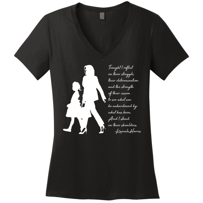 History Makers Kamala Harris And Ruby Bridges Women's V-Neck T-Shirt