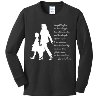 History Makers Kamala Harris And Ruby Bridges Kids Long Sleeve Shirt