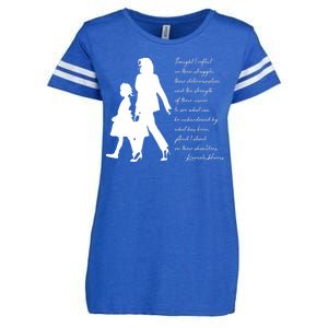 History Makers Kamala Harris And Ruby Bridges Enza Ladies Jersey Football T-Shirt