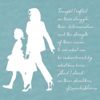 History Makers Kamala Harris And Ruby Bridges Sueded Cloud Jersey T-Shirt