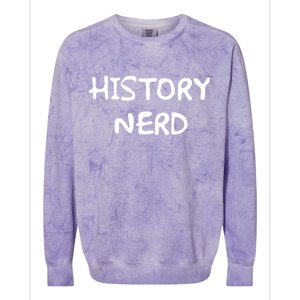 History Nerd Colorblast Crewneck Sweatshirt