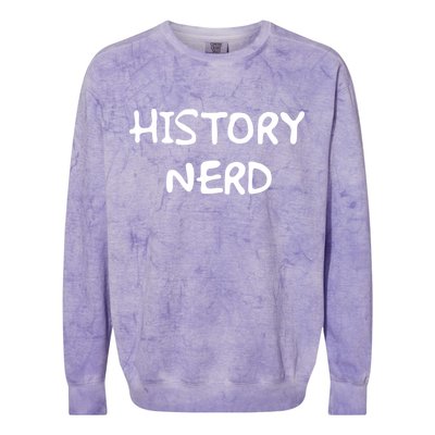 History Nerd Colorblast Crewneck Sweatshirt