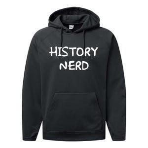 History Nerd Performance Fleece Hoodie