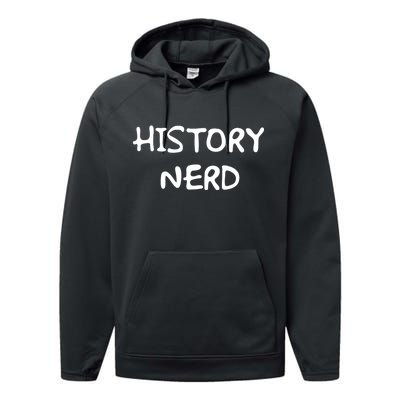 History Nerd Performance Fleece Hoodie