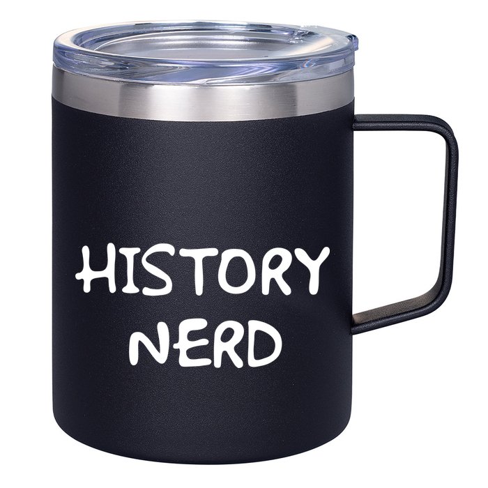 History Nerd 12oz Stainless Steel Coffee Mug