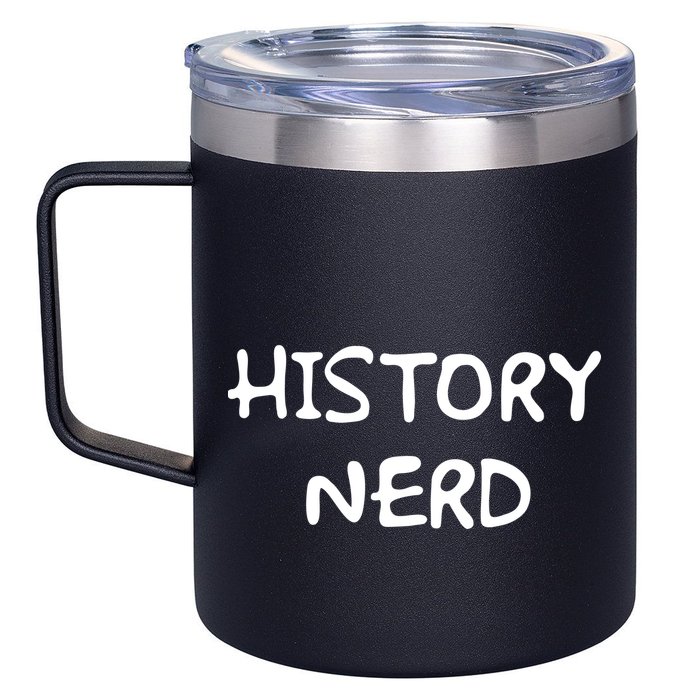 History Nerd 12oz Stainless Steel Coffee Mug