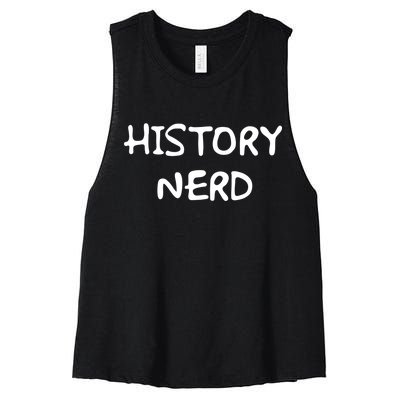 History Nerd Women's Racerback Cropped Tank