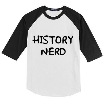 History Nerd Kids Colorblock Raglan Jersey