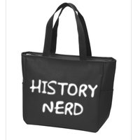 History Nerd Zip Tote Bag