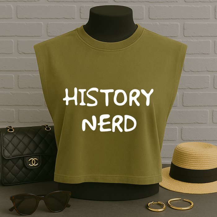 History Nerd Garment-Dyed Women's Muscle Tee