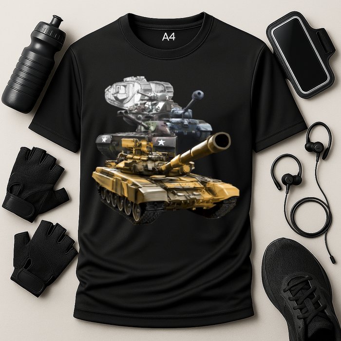 History of The Army Tank Cooling Performance Crew T-Shirt