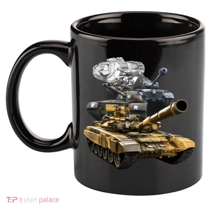 History of The Army Tank 11oz C Handle Ceramic Mug