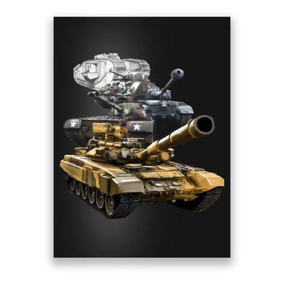 History of The Army Tank Poster