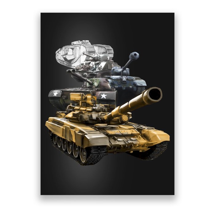 History of The Army Tank Poster