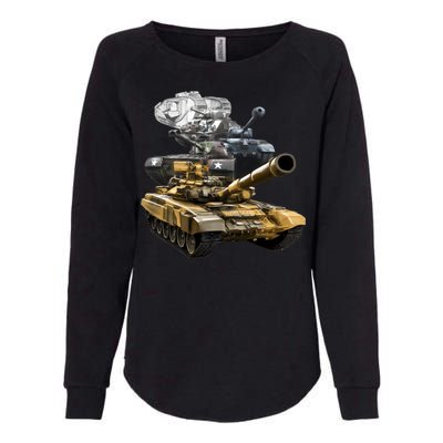 History of The Army Tank Womens California Wash Sweatshirt