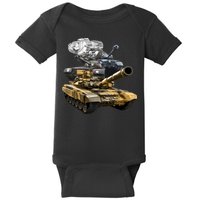 History of The Army Tank Baby Bodysuit