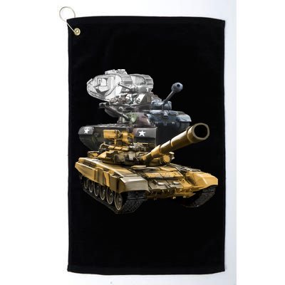 History of The Army Tank Golf Towel