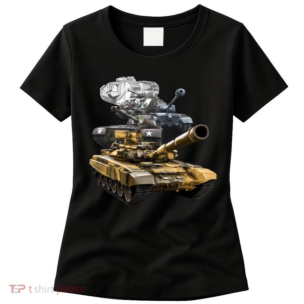 History of The Army Tank Womens T-Shirt