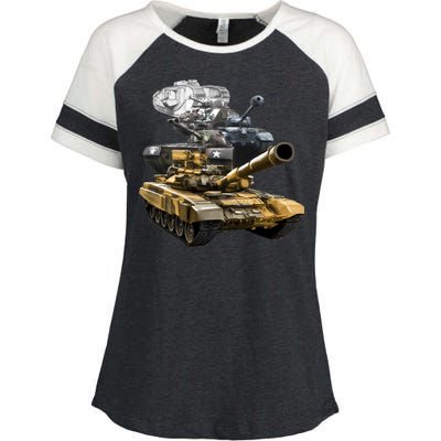 History of The Army Tank Enza Ladies Jersey Colorblock Tee