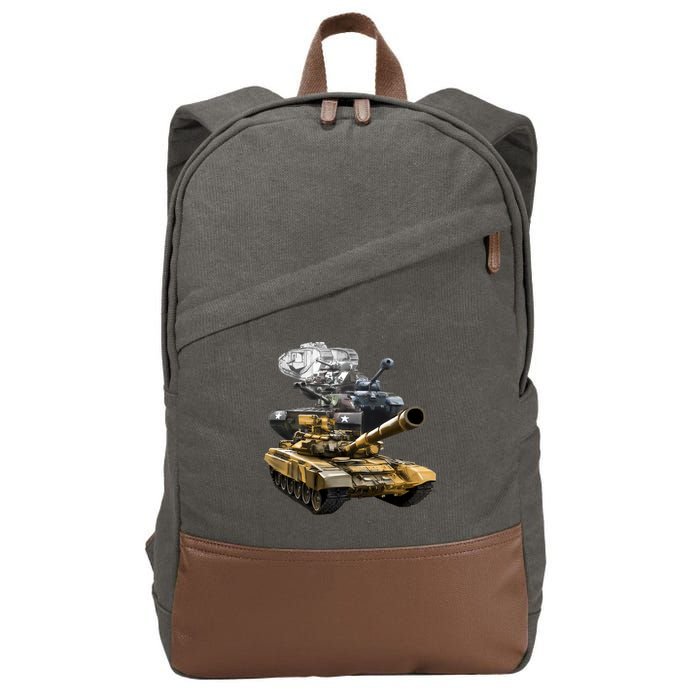 History of The Army Tank Cotton Canvas Backpack
