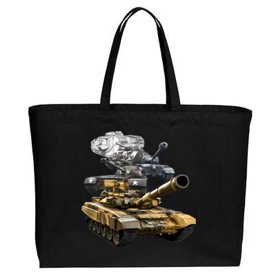 History of The Army Tank Cotton Canvas Jumbo Tote