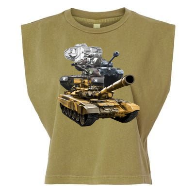 History of The Army Tank Garment-Dyed Women's Muscle Tee