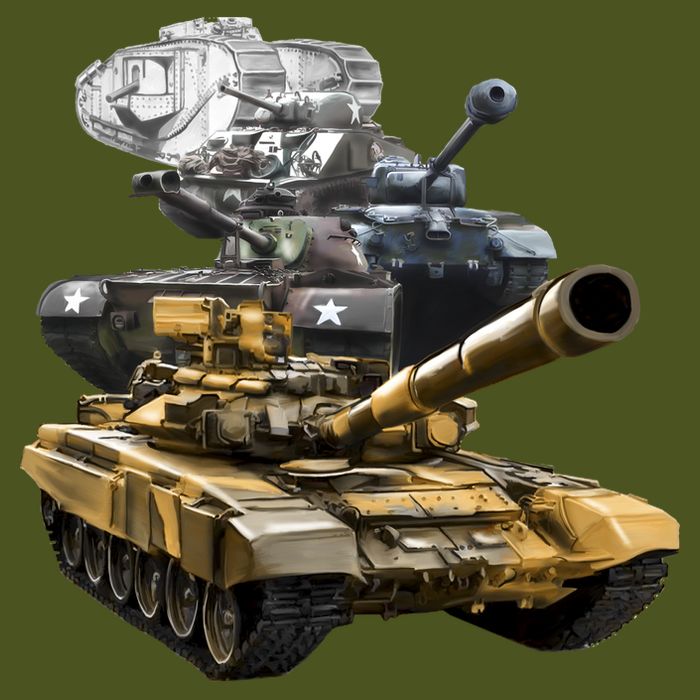 History of The Army Tank Long Sleeve Shirt