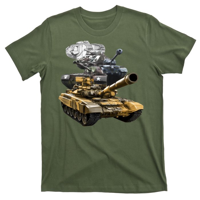 History of The Army Tank T-Shirt