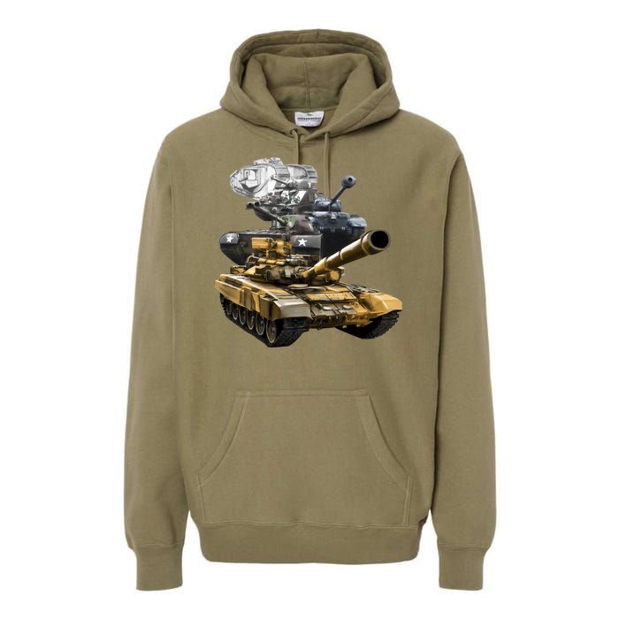 History of The Army Tank Premium Hoodie