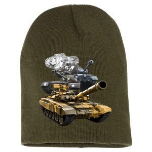 History of The Army Tank Short Acrylic Beanie